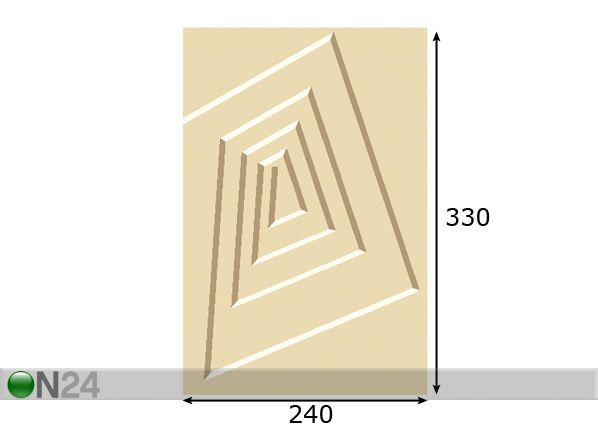 Vaip Structural Teddy 240x330 cm mõõdud
