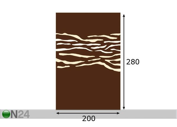Vaip Structural Tomi 200x280 cm mõõdud