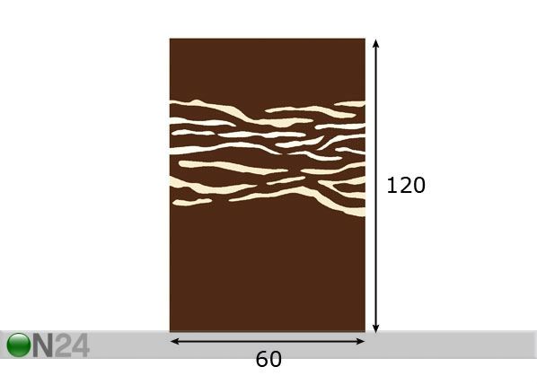 Vaip Structural Tomi 60x120 cm mõõdud