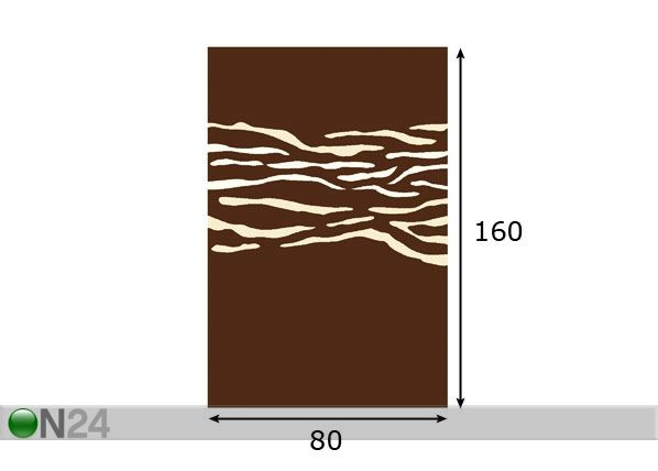 Vaip Structural Tomi 80x160 cm mõõdud