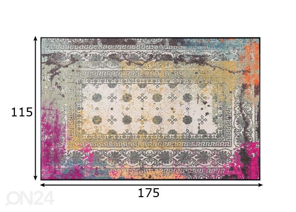 Vaip Taza pink 115x175 cm mõõdud