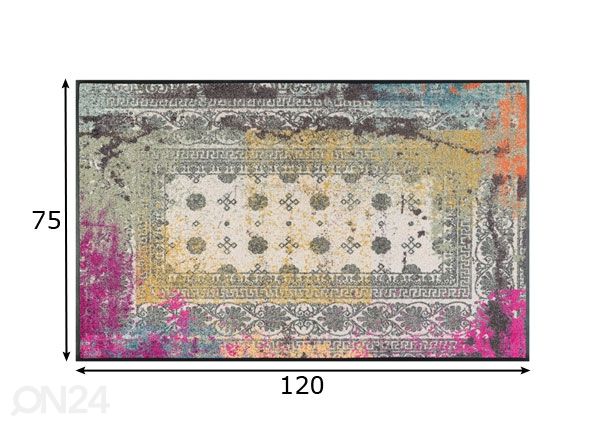 Vaip Taza pink 75x120 cm mõõdud