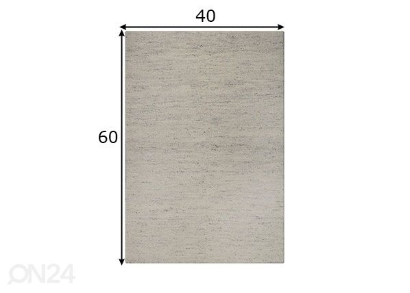Vaip Taza Royal 40x60 cm liiv mõõdud