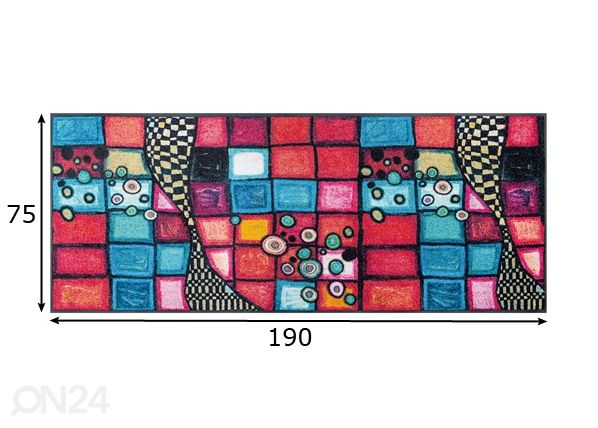 Vaip Tiger Tundra 75x190 cm mõõdud