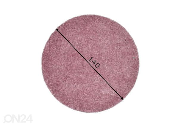 Vaip Tom Tailor Cozy Ø140 cm roosa mõõdud