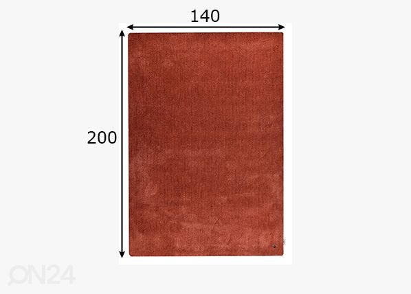 Vaip Tom Tailor Cozy, 140x200 cm rooste mõõdud