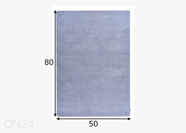 Vaip Tom Tailor Cozy, 50x80 cm helesinine mõõdud
