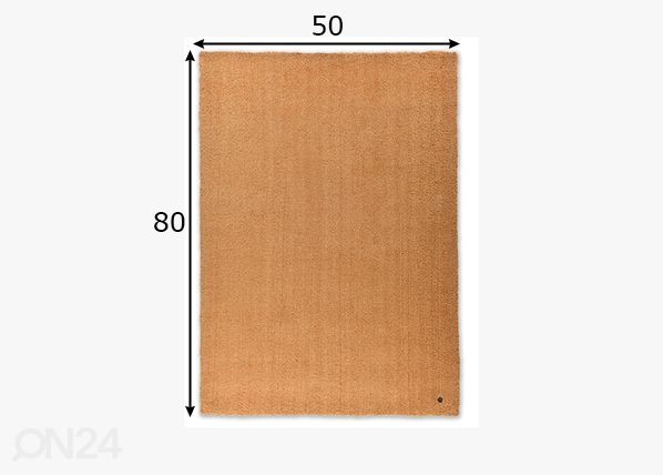 Vaip Tom Tailor Cozy, 50x80 cm kuld mõõdud
