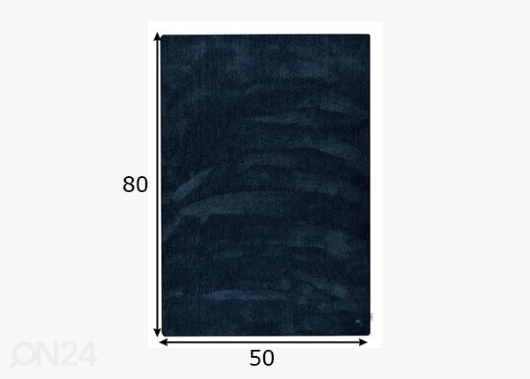 Vaip Tom Tailor Cozy, 50x80 cm petroolium mõõdud