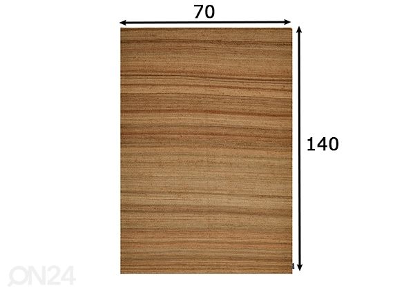 Vaip Tom Tailor Forest 70x140 cm, naturaalne mõõdud