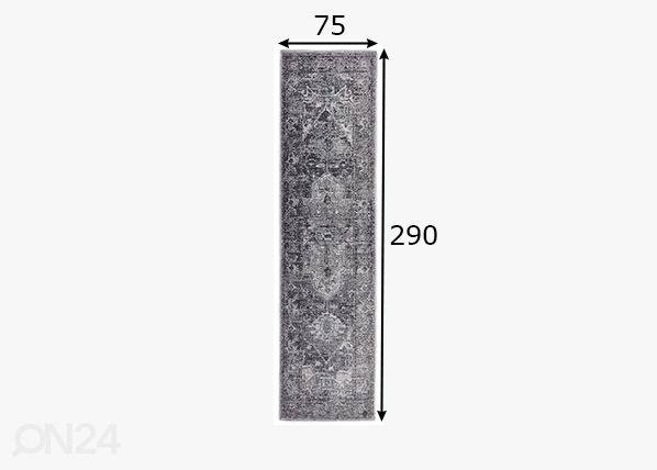 Vaip Tom Tailor Funky Orient Tabriz, 75x290 cm hall mõõdud