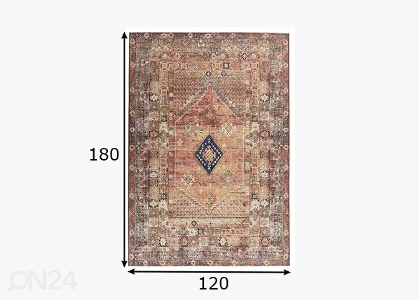 Vaip Tom Tailor Funky Outdoor Orient, 120x180 cm rooste mõõdud