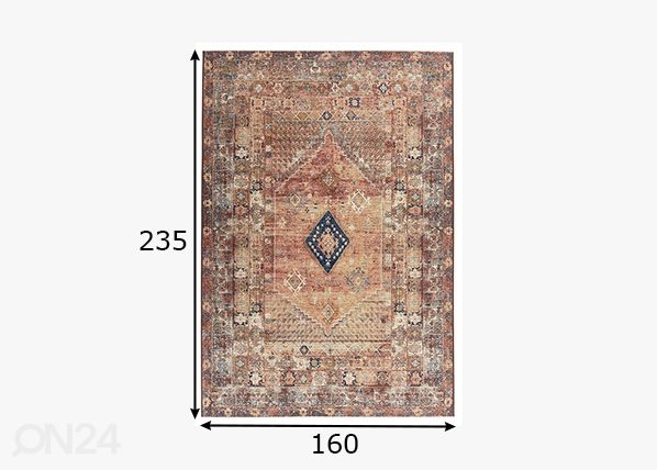 Vaip Tom Tailor Funky Outdoor Orient, 160x235 cm rooste mõõdud