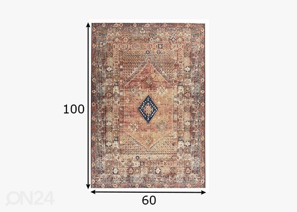 Vaip Tom Tailor Funky Outdoor Orient, 60x100 cm rooste mõõdud