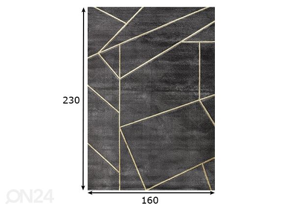 Vaip Topkapi 160x230 cm mõõdud