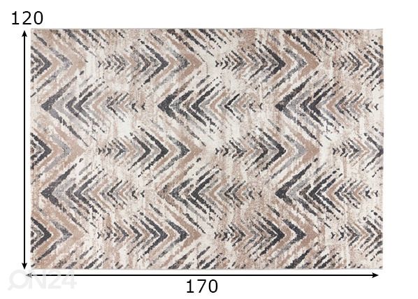 Vaip Trendy Beige-Silver 120x170 cm mõõdud