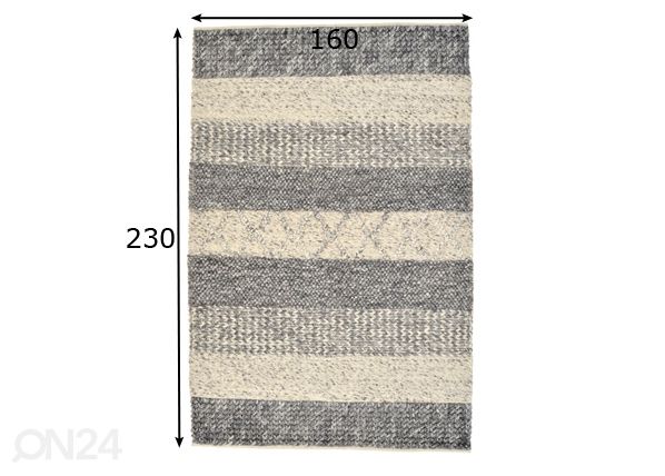 Vaip Trevo 160x230 cm mõõdud