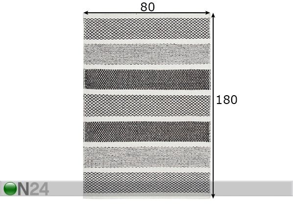 Vaip Trondheim 80x180 cm mõõdud