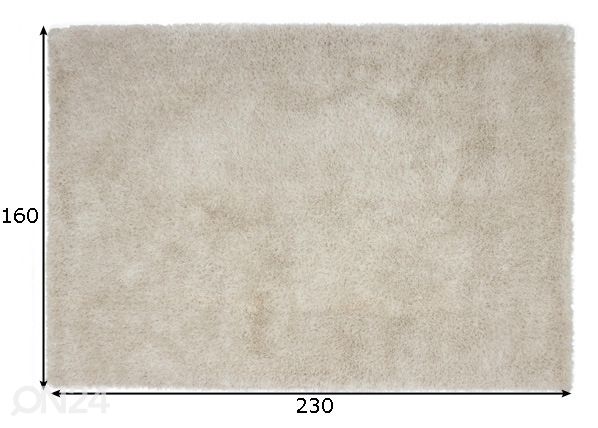 Vaip Twist 160x230 cm mõõdud