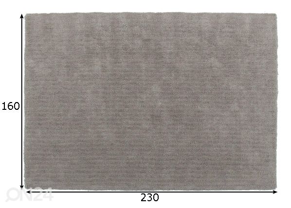 Vaip Velvet 160x230 cm mõõdud