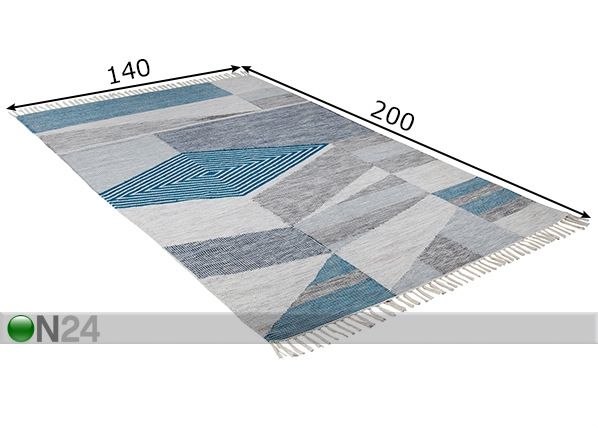 Vaip Vintage Modern Kelim 140x200 cm mõõdud