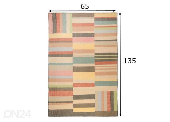 Vaip Vintage Patch 65x135 cm mõõdud