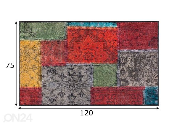 Vaip Vintage Patches 75x120 cm mõõdud