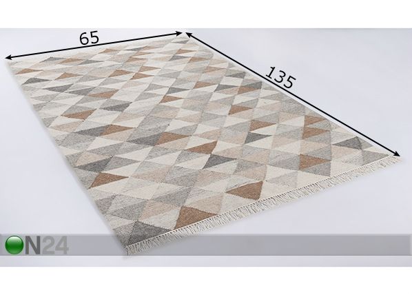 Vaip Vintage Triangle 65x135 cm mõõdud
