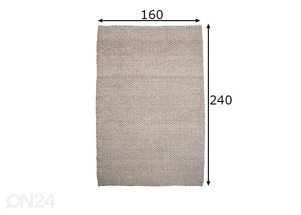 Vaip Wool 160x240 cm mõõdud
