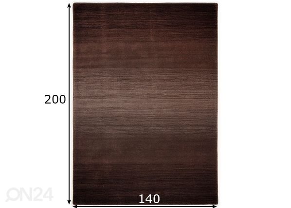 Vaip Wool Comfort 140x200 cm mõõdud