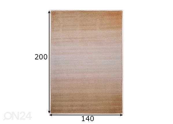 Vaip Wool Comfort 140x200 cm, beež mõõdud