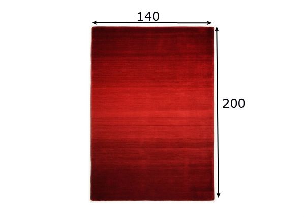 Vaip Wool Comfort 140x200, punane mõõdud