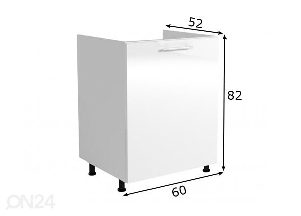 Valamukapp 60 cm mõõdud