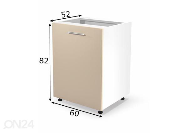 Valamukapp 60 cm mõõdud