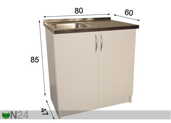 Valamukapp 80 cm mõõdud