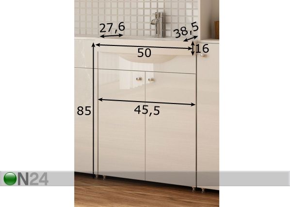 Valamukapp valamuga 50 cm mõõdud