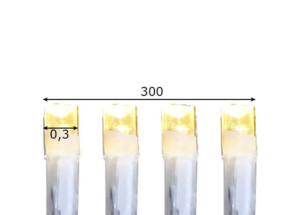 Valguskett Micro LED mõõdud