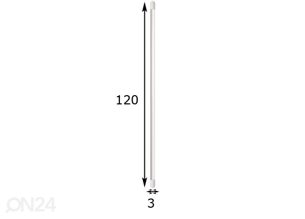 Valgustoru LED G13 120 cm mõõdud