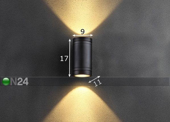 Välisvalgusti seinale IP65 mõõdud