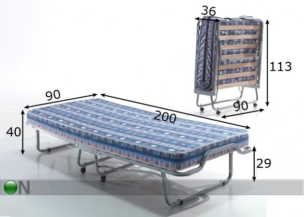 Välivoodi 90x200 cm mõõdud
