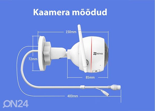 Valvekaamera Ezviz C3WN mõõdud