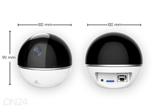 Valvekaamera Ezviz Mini 360 Plus mõõdud
