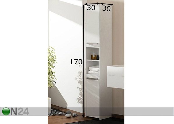 Vannitoakapp 30 cm mõõdud