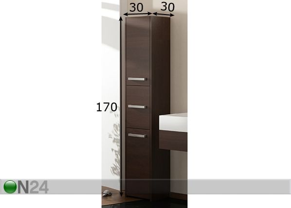 Vannitoakapp 30 cm mõõdud
