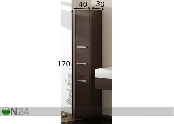 Vannitoakapp 40 cm mõõdud