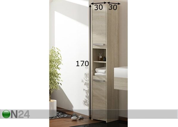 Vannitoakapp Clara 30 cm mõõdud
