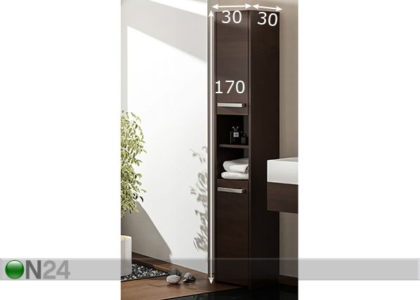 Vannitoakapp Clara 30 cm mõõdud