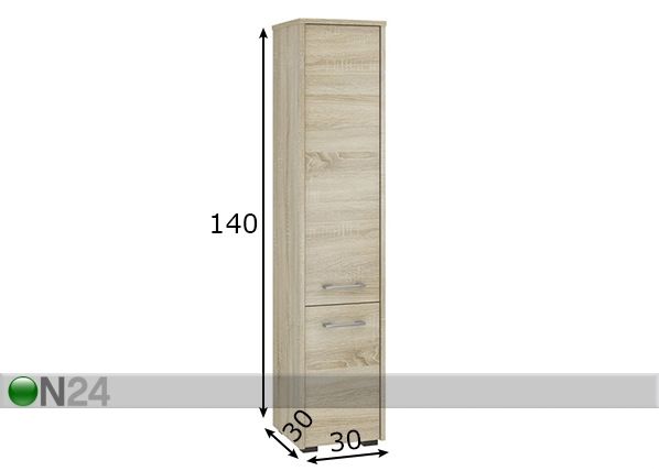 Vannitoakapp Fin mõõdud