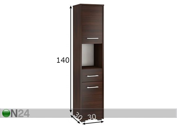 Vannitoakapp Fin mõõdud