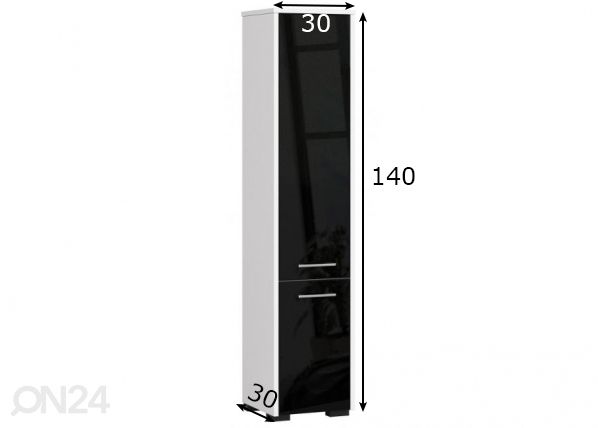 Vannitoakapp Fin mõõdud